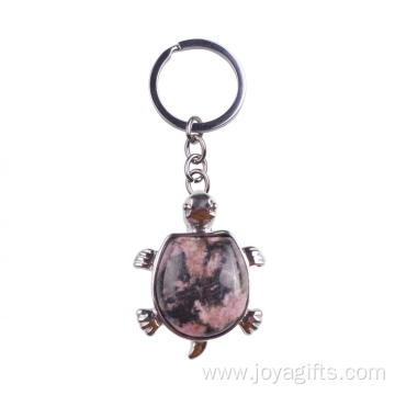 Wholesale Cute Turtle Rhodochrosite Stone Pendant Necklace